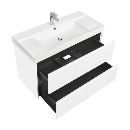 Roca ONA Тумба подвесная 985х450х565 мм. для раковины 1000 мм, с 2 ящиками, белый матовый 