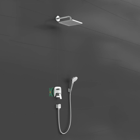 HG Crometta E/Logis Душевой комплект с однорычажным смесителем Logis, цвет хром 