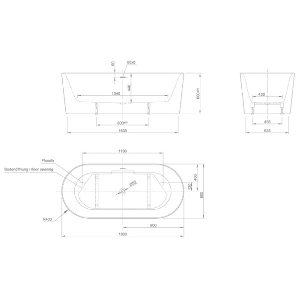 KNIEF Слив перелив с системой Click-Clack, с гибким шлангом и горизонтальным отводом, цвет хром (смонтирован на ванне) 