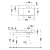 Duravit DuraSquare Раковина подвесная без перелива, выпуск с керам покрытием, 2 отм. отв под смес, правая, 80х47см, цвет белый 