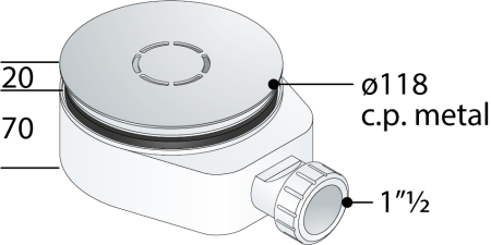 Сифон для душевого поддона OMP Tea Aloha 6261.086.6 