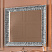 KERASAN Retro Зеркало 100x100, цвет серебро состаренное