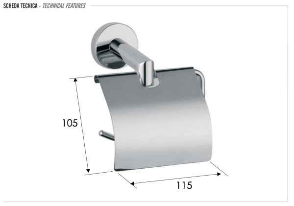 Бумагодержатель Remer Guest GS60CR 