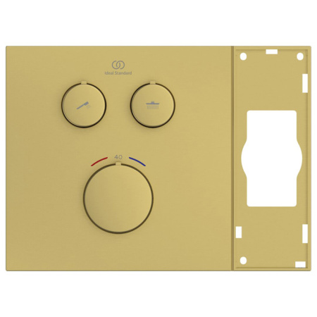 Ideal Standard Ceratherm Navigo Solos Смеситель для душа, встраиваемый, термостатический, без комплектом EASY-BOX A1000NU, цвет: PVD Brushed Gold 