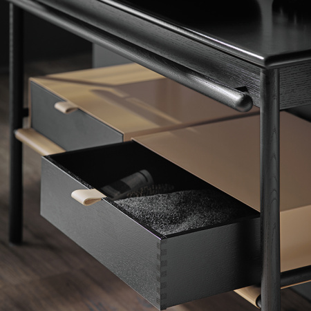 Burgbad Mya База с умыв. Керам. 1200х505х900 мм,1 отв под смеситель на столешнице, 2 ящика, 1 полка металл, 1 пор. для полот., цвет дуб черный, столеш 