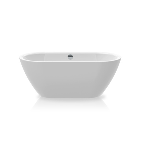 Knief Form XS Ванна отдельностоящая 155х75х60см, (перелив щелевой), без слива-перелива, цвет белый матовый (продавать со сливом 0100-091-06) 