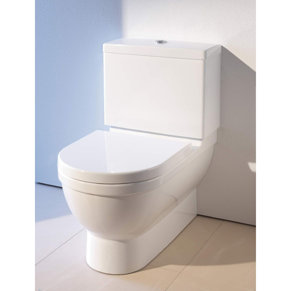 Duravit Starck 3 Бачок с механизмом двойного смыва, хром, 6/3л., для подключения снизу слева, 475 x 210мм, Цвет: Белый 