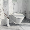 Kerama Marazzi Унитаз Plaza Modern/Плаза Модерн подвесной безободковый, с крепежом, белый глянцевый 