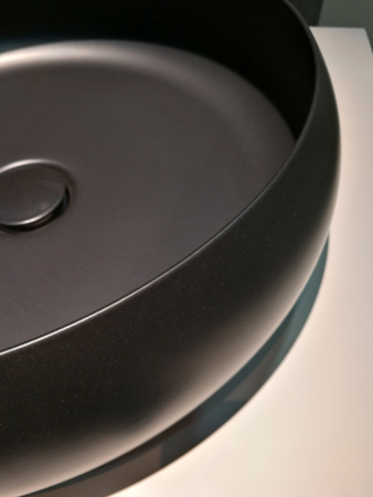 BETTECraft  Раковина-чаша на столешницу круглая , 35х35х12 cм, без отв. под смеситель и перелива, цвет midnight 