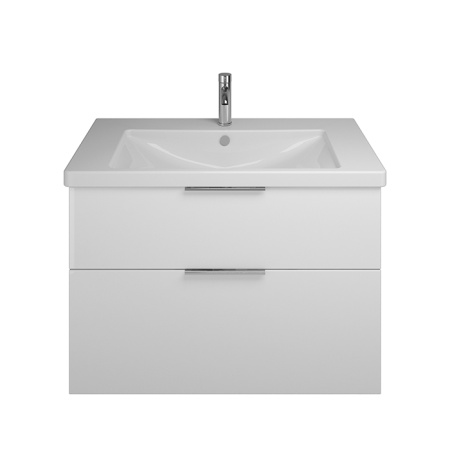 BURGBAD Eqio База подвесная с керамическим умывальником 930х490х645 мм. 2 ящика с ручкой хром G0146., c 1 отв под смес.   цвет белый глянц F2009 