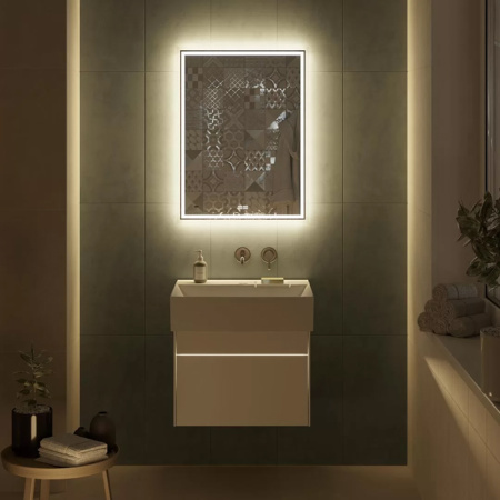 Kerama Marazzi Тумба LOGICA подвесная 2 ящика 60 см, белоснежный 