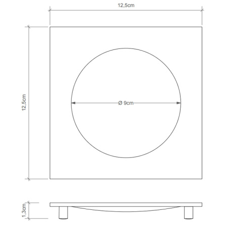 Decor Walther Cube DW 351 Мыльница настольная, цвет: золото матовое 