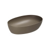 AZZURRA ELEGANCE CIRCLE раковина накладная 60х40х14см без отв. под смеситель , без перелива. цвет Cacao