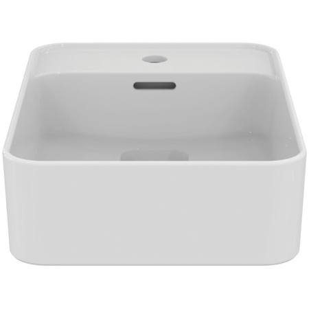 Ideal Standard Strada 2 Guest Раковина 500х350 мм, с переливом (реверсивная-только на столешницу!), с крепежом и керам крышкой, цвет: белый глянец 