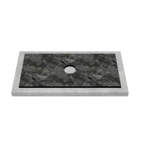 Тумба со столешницей Севилья, Белый мат / Столешница компакт-плита, Куритиба 