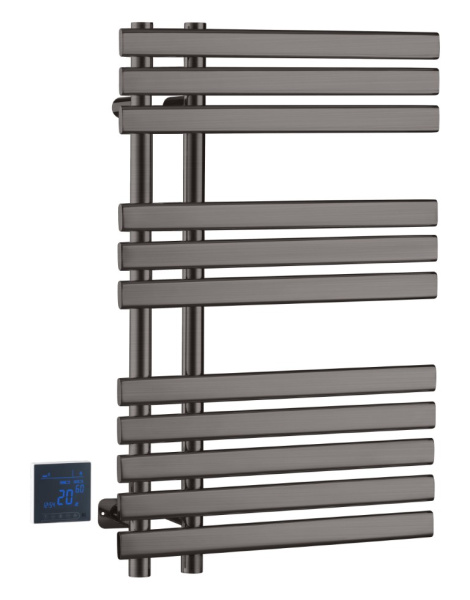 Полотенцесушитель электрический сухой VENTURO GUN METAL 