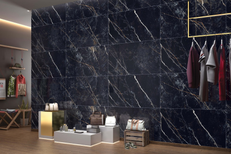  Обсидиан черный зеркальный глянец 60х120 (1,44) 