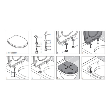 Duravit Starck 3 Сиденье для унитаза 210409, петли нерж сталь, без микролифта, цвет белый 