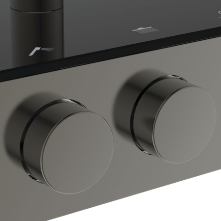 Ideal Standard Ceratherm Solos Душевая стойка, термостат, верхний душ 30см, руч.душ 13см, шланг 175см, цвет: PVD Magnetic Grey 