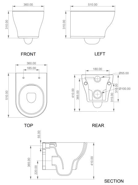 Комплект: Подвесной унитаз с крышкой и креплением GSG Ceramic Design Speed SPWCSO000+SPCOPRSLTICR000+ACS40EX, белый глянцевый 
