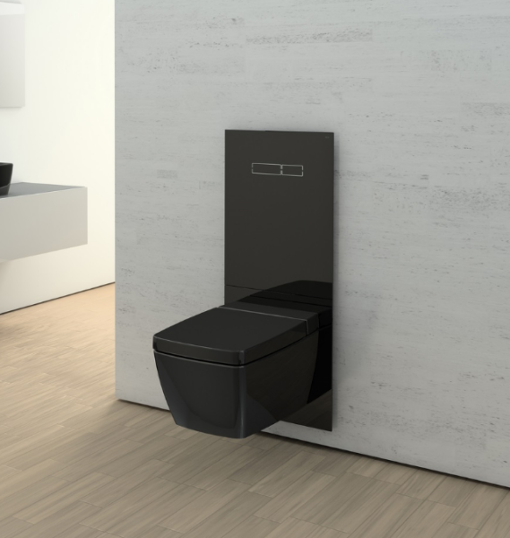 TECElux Верхняя панель  с механическим блоком управления, стекло черное, клавиши черные 