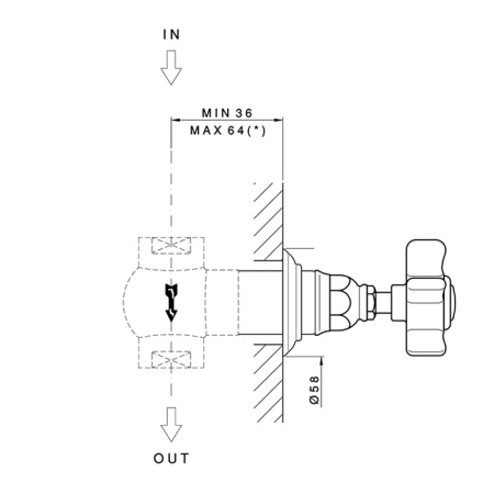 Nicolazzi Внутреняя часть запорного вентиля 3/4"(.новый арт C4911) 