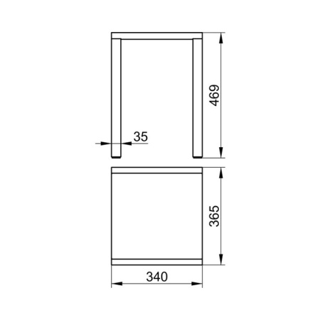 Keuco PLAN Табурет для душа 365x340 мм пластик, допустимая нагрузка 100 кг цвет: алюминий анодир/dark grey 