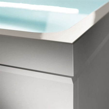 Treesse Soul Ванна 180x120x60h см.с гидромассажем эл-ое упр-е и дренаж, дезинфекция, 18 форсунок, подушка, установка к стене, 560л,белый 