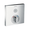 HG ShowerSelect Встраиваемый смеситель для душа, 1 источник с кнопкой вкл/выкл., (внешняя часть), цвет: хром (Спеццена из наличия)