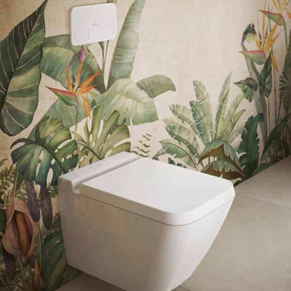 Villeroy&Boch ViConnect Клавиша смыва 253*10*145, цвет-хром матовый 