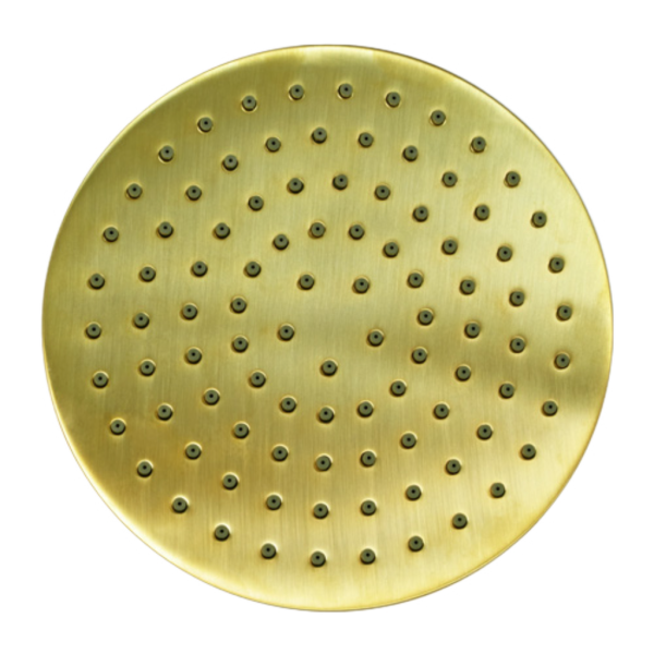 Верхний душ с шарнирным соединением 30 см Remer 359MM30BGX, золото брашированное 