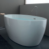 KERASAN Flo Ванна свободностоящая акриловая  170х82х58см в комплекте со сливом Clic-clac, цвет белый 