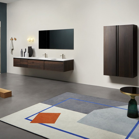 ANTONIO LUPI INDIGO Смеситель для раковины на 1 отверстие, излив 165 мм., цвет сатинированная сталь 