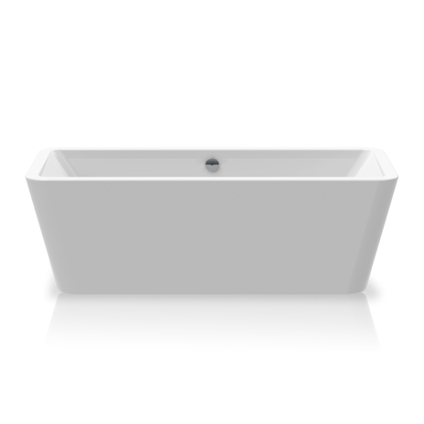 KNIEF Слив перелив с системой Click-Clack, с гибким шлангом и горизонтальным отводом, цвет хром (смонтирован на ванне) 