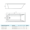 Ванна Merry slim прямоугольная 180x70 