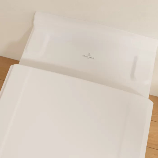 Villeroy&Boch Hommage Унитаз подвесной 370*600*345, покрытие CeramicPlus, цвет альпийский белый 