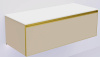 QUATRO 1 120CM  тумба DAPHNE профиль MATT GOLD + внутр. подсв.