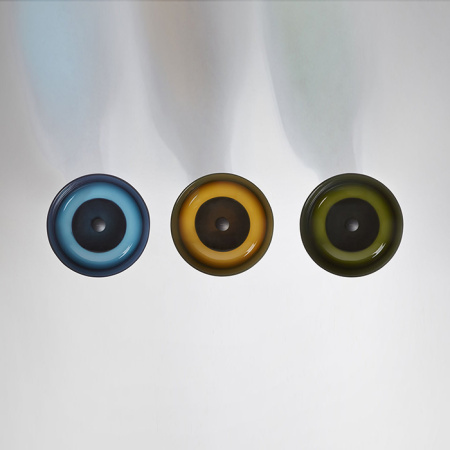 ANTONIO LUPI Borghi  Раковина накладная Ø50х33 см, для установки на пьедестал, Cristalmood, с донным клапаном, цвет Gran Cru 