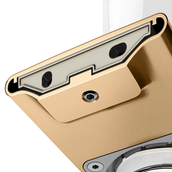 Keuco EDITION 400 Стакан подвесной хрустальный, скрытый крепеж в к-те цвет: brushed brass 