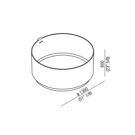 Agape In-Out Ванна отдельностоящая 130х130х60 см, цвет: белая 