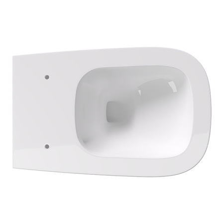 Alice Wunder  Унитаз 53х31, подвесной, безободковый, смыв aliflush+, под крепления Fischer WB-KliX, без сиденья и крышки, белый глянцевый 