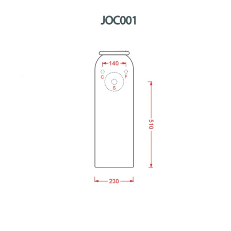 Artceram JOLIE Колонна для раковины, (для монтажа требуется ACA073), цвет portoro gold 