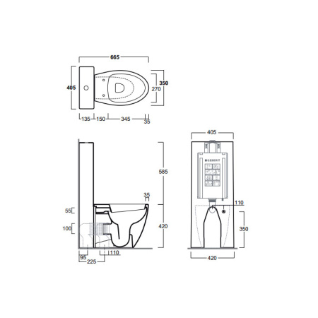 SIMAS Бачок без механизма слива D20, белый, для унитазов DU01/BO01/FL61/LFT20/OH01/EL01/GA01/BR01 