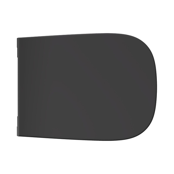 Alice Wunder  Сиденье с крышкой для унитаза WUNDER, с микролифтом, чёрный матовый, крепления хром 