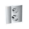 AX Edge Встраиваемый термостат для душа, на 1 источник с запорным вентилем (внешняя часть), цвет: хром