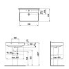 LAUFEN PRO S Раковина 700х465х95 мм, подвесная, с 1 отв для смесит, с переливом, цвет белый (СО СКЛАДА последние 5шт продаем с базами 4.0233.2.110.26) 
