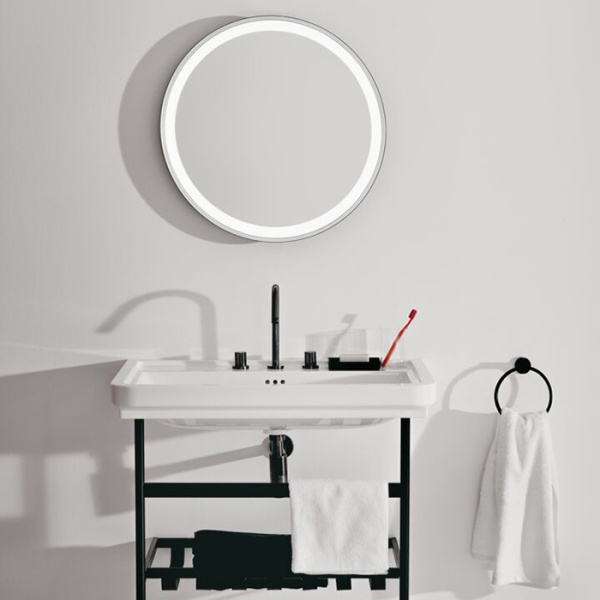 IS Conca Консоль для раковины 80 см  760x483x817мм E224101/E224201/E224301/T4362xx/T436501/T436401/T460401Без сифона E0079AA/T4441XG черный матовый 