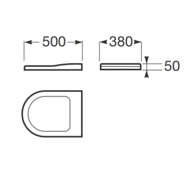 Armani Roca Baia Сиденье лакированное с механизмом плавного опускания, цвет: off-white (СО склада продаем с унитазом 7.3460.C.7R4.0) 