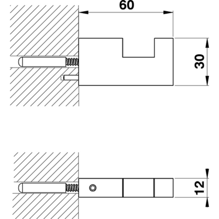 CISAL Quad Крючок, цвет черный матовый 