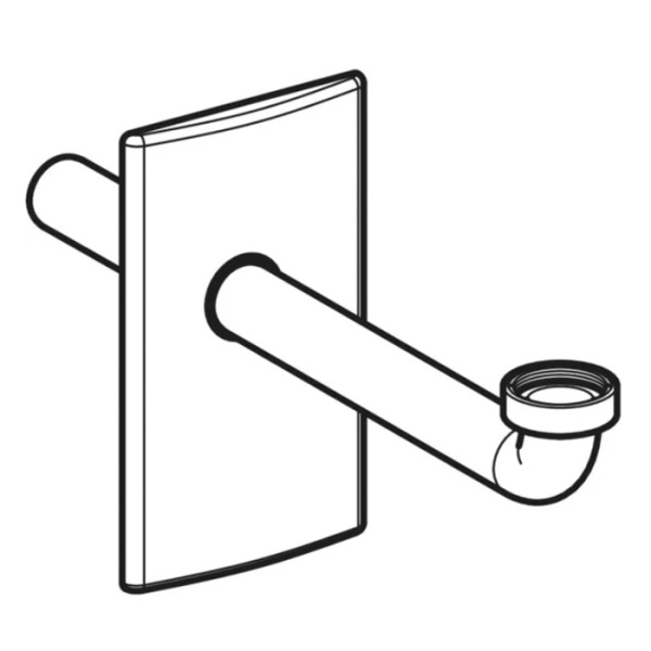 Geberit Финишный комплект для раковины с внутристенным сифоном, глянцевый хром 